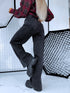 "FLEX JEANS" T6042-5 - Tamsiai pilkos